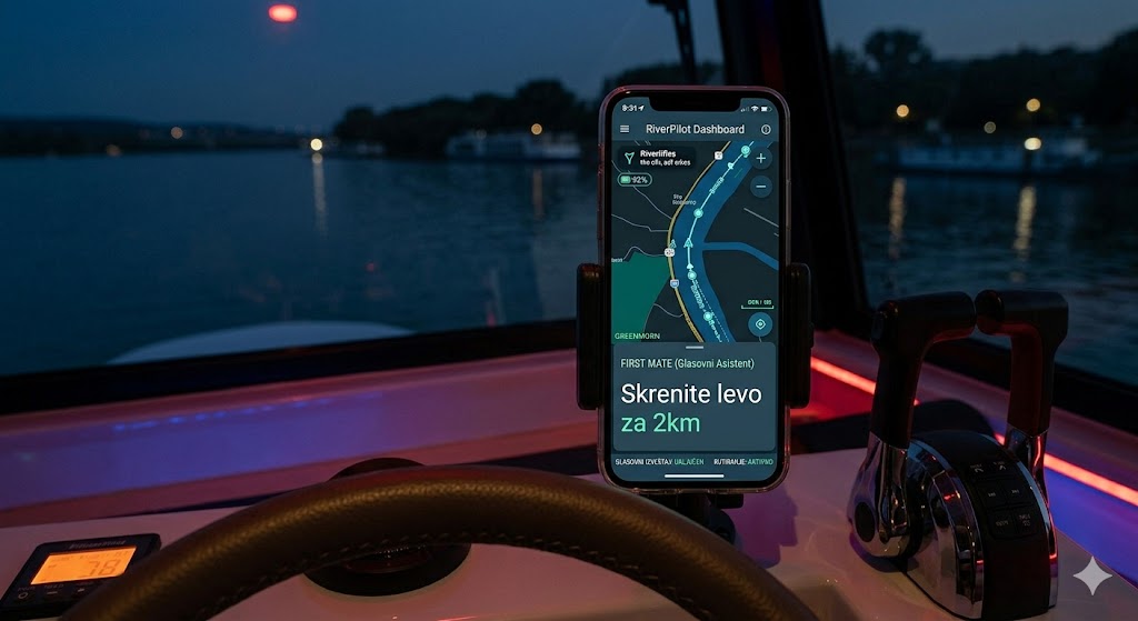 RiverPilot na kormilu broda